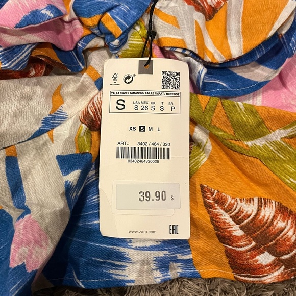 Zara Women's Colorful Floral Blouse - Picture 4 of 4